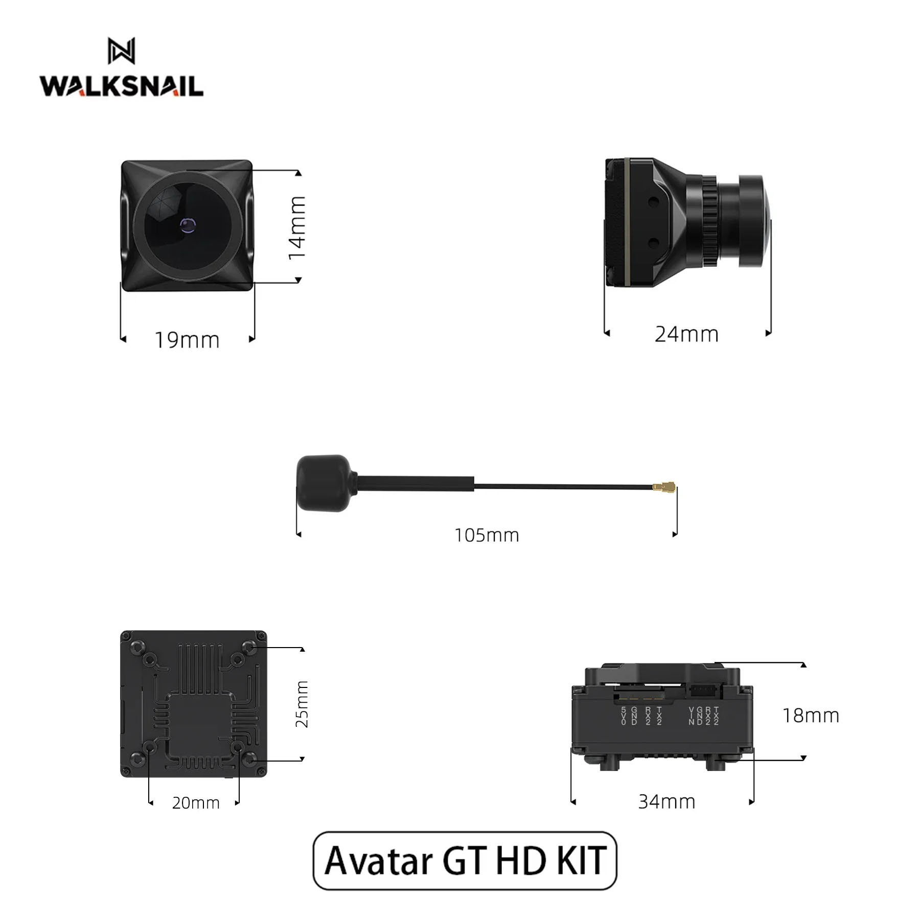 Walksnail Avatar GT HD KIT 2W  - Drone Racing Vtx reseña y precio