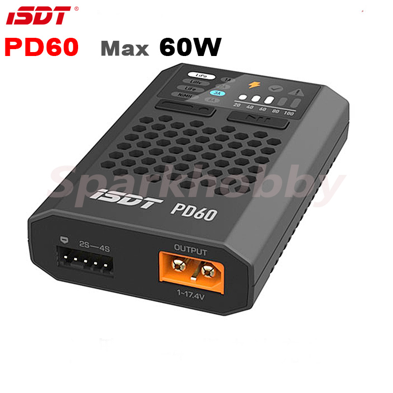 ISDT PD60 60W 6A cargador inte - Drone Racing Charger reseña y precio