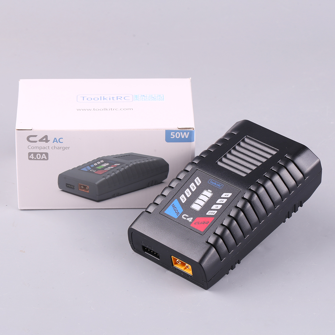 ToolkitRC C4 50W 5A cargador d - Drone Racing Charger reseña y precio