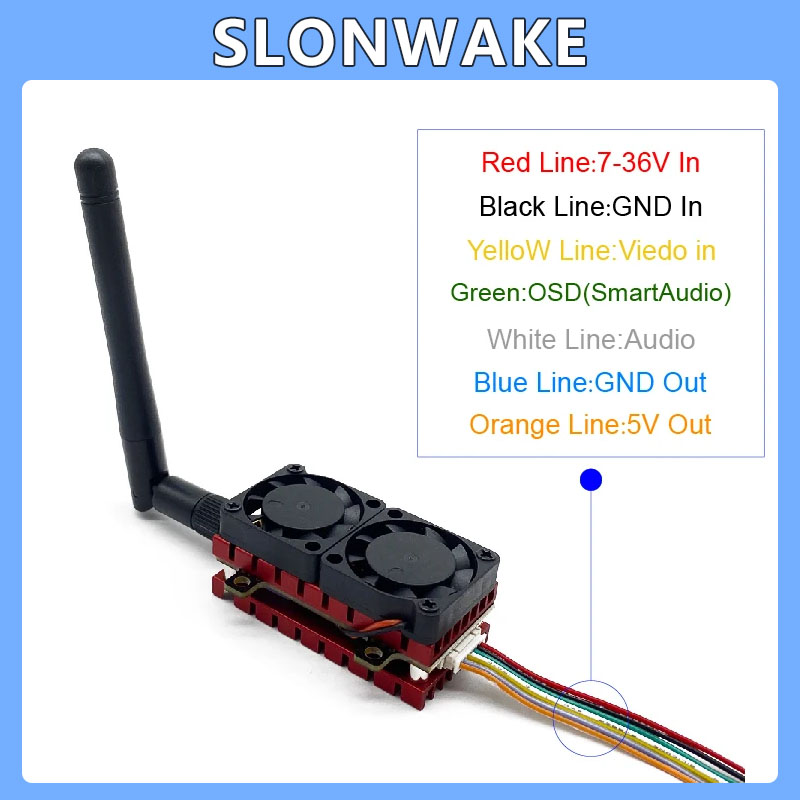 SLONWAKE 5,8G 48CH 4,2 W VTX a - Drone Racing Vtx reseña y precio